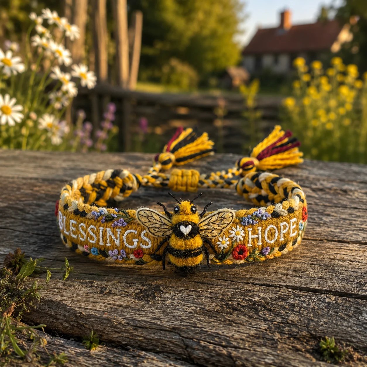 🌼 Blessings & Hope 🐝 2026 Limited Edition Handmade Honey Bee Woven Bracelet