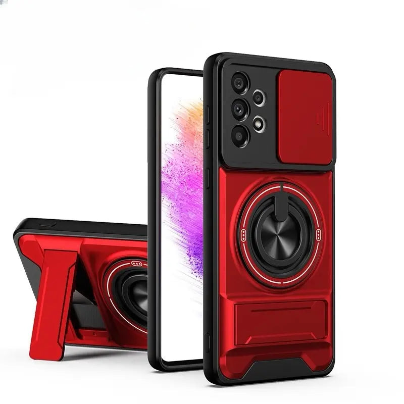 Military-Grade Rotating Ring Case for Samsung Galaxy S25/24/23/22/21 Ultra