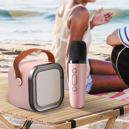 Mini Bluetooth Karaoke Speaker with Wireless Microphones
