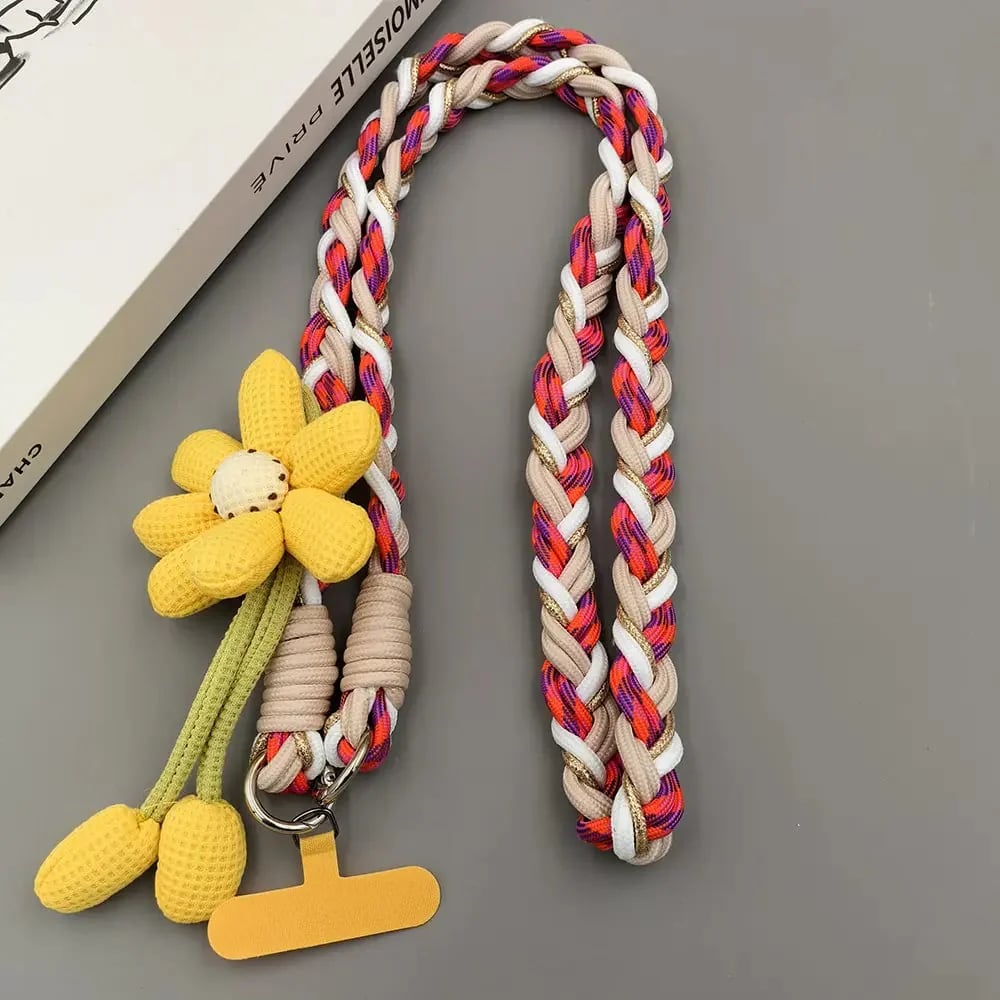 🌞Cute Floral Phone Crossbody Lanyard – Hands-Free & Stylish!