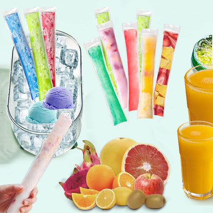 🔥Summer Promotion 49% OFF - 100PCS DIY Disposable IcePop Bags with Funnel
