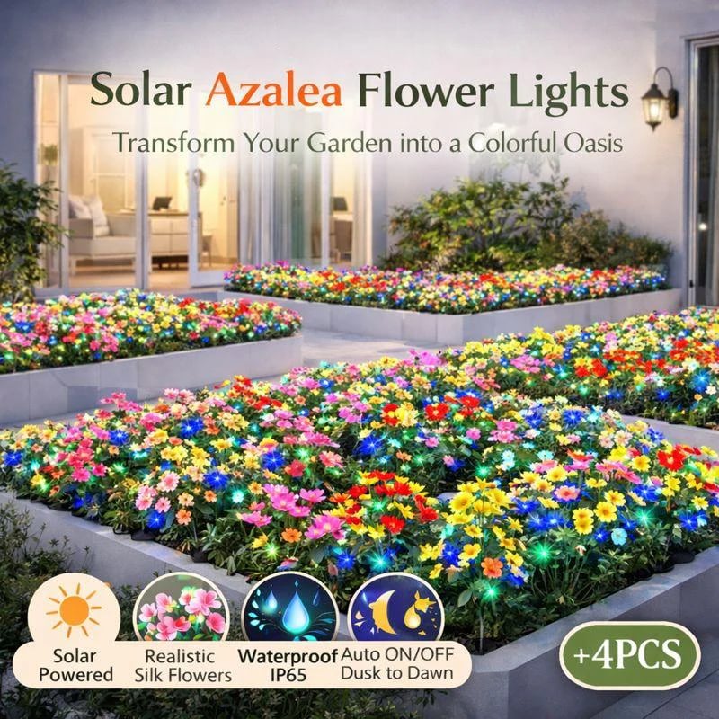🔥LED Solar Flower Lights Rhododendron