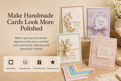 🎁 Last Day 49% OFF - Card Making Alignment Guides Set | Create Perfectly Aligned Handmade Cards Without Guesswork or Crooked Corners ✨