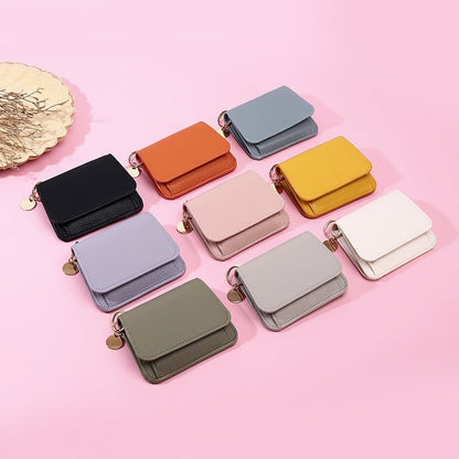 💖Hot 49% OFF🌹RFID Short Wallets for Women – Fashionable Card Holder with Key Ring & Coin Purse