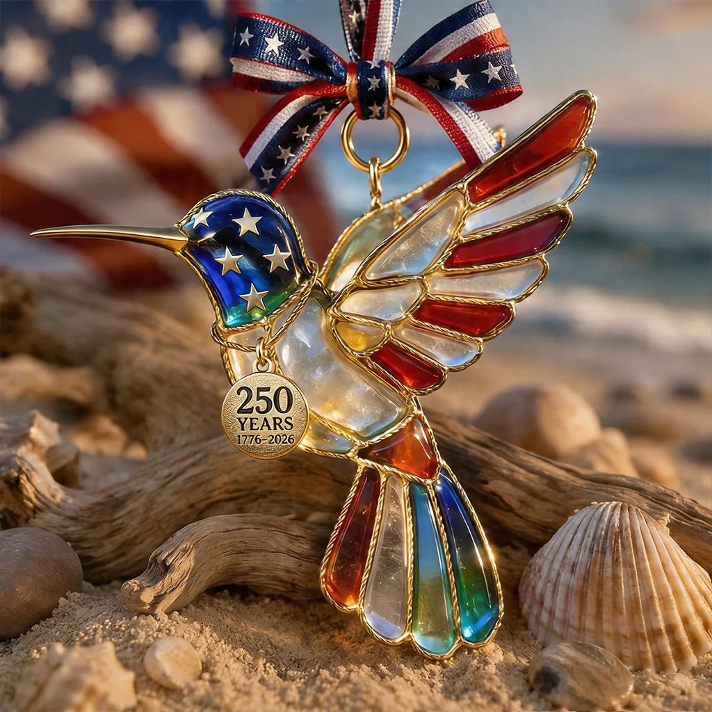 🔥Last Day 49% OFF- America 250th Anniversary Patriotic Stained Ornament