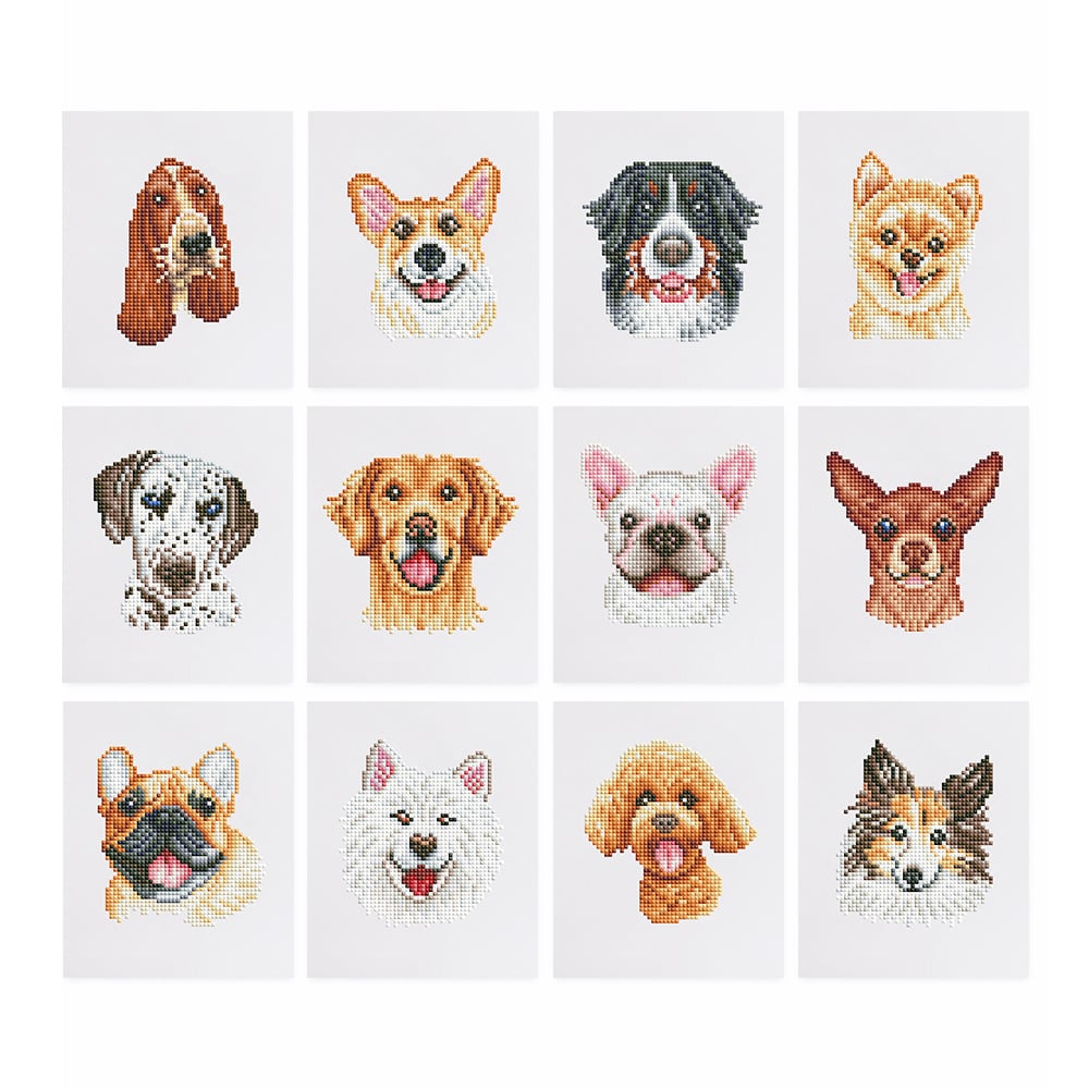 ✨ Mini Diamond Painting Postcard Set