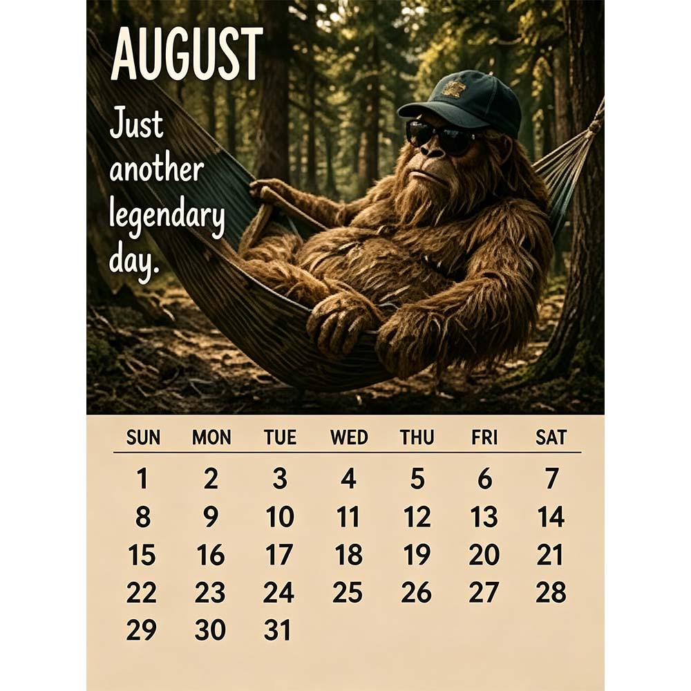 🦶2027 Bigfoot's Daily Life Calendar