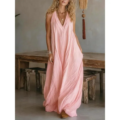 Women's Casual Sleeveless Loose-Fitting Long Dress 👗🌸✨