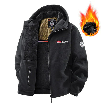 🔥Upgraded Unisex Hooded Casual Graphene Heated Insulated Jacket (with Internal Pockets)
