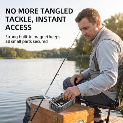Magnetic Waterproof Fishing Tackle Storage Box