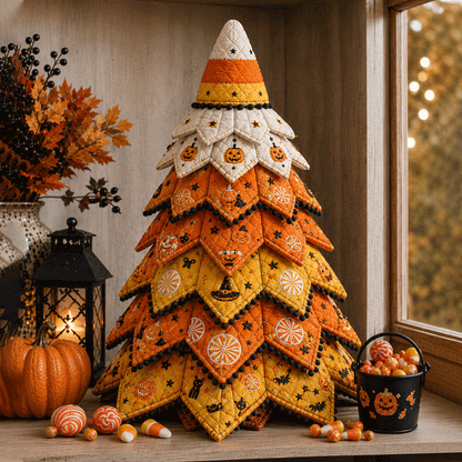 🔥LAST DAY 50% OFF - 🎃 DIY Halloween Quilted Fabric Tree Kit – Easy Layered Fabric Holiday Décor for Quilting Lovers(📦Buy 2 Free Shipping)