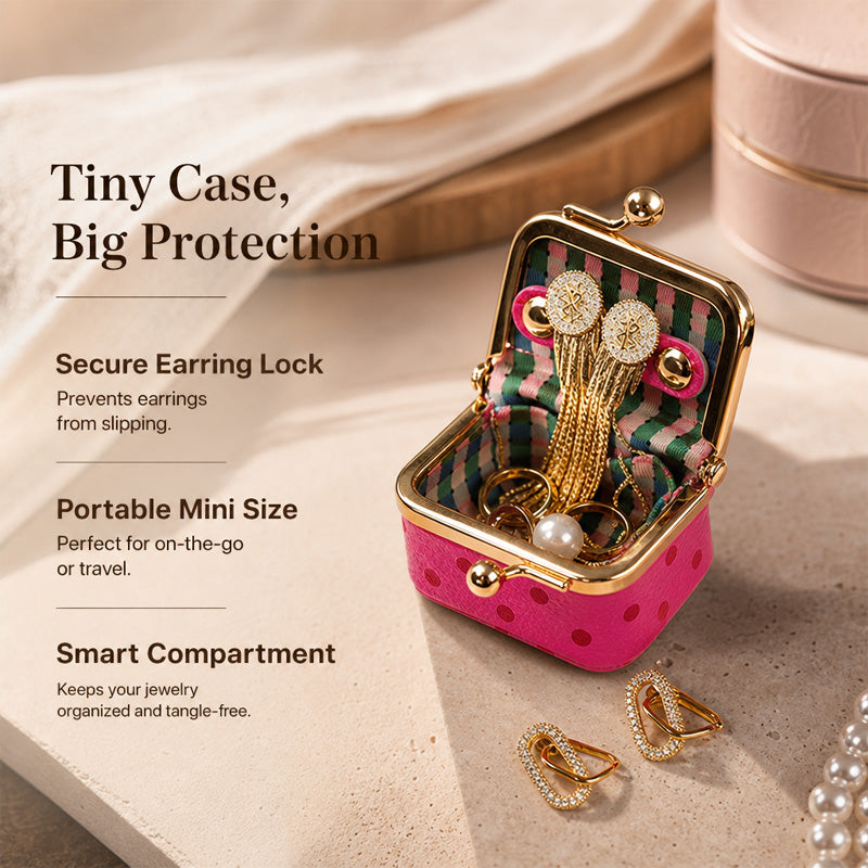 Mini Polka Dot Jewelry Box🎀