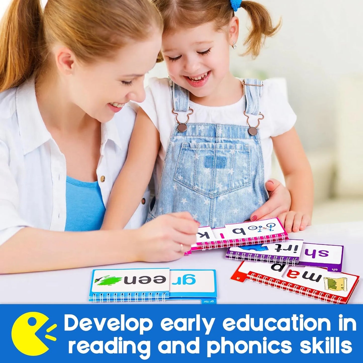 📚 Read & Rhyme Flip-Book Set – 30 Educational Phonics Flip Books for Early Learning