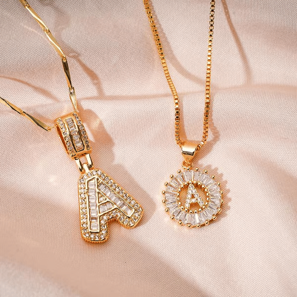 🔥Initial Letter Pendant Necklaces - 2 Pack