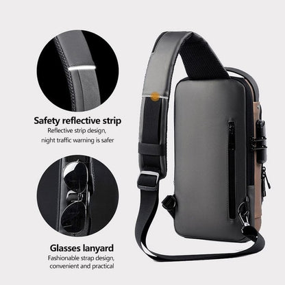 🎒 LIMITED-TIME 49% OFF! ✨ Anti-Theft Unisex Crossbody Sling Bag – Hard Shell, Waterproof, USB Charging, RFID Blocking 🔒