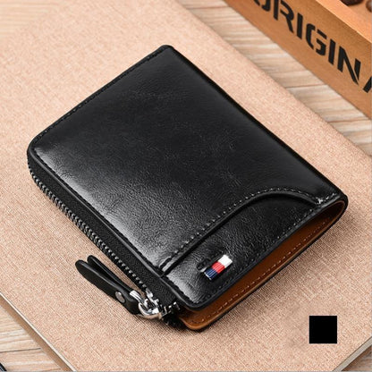 Men Wallet Zipper  Purse ( RFID PROTECTED )