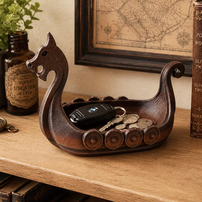 Viking Ship Trinket Tray