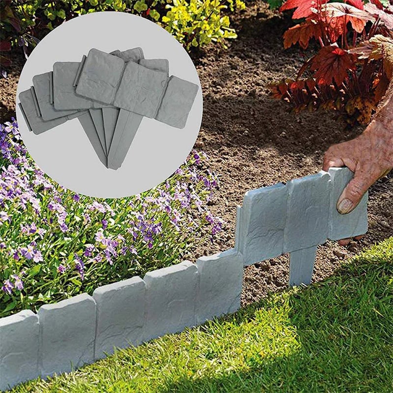 Faux Stone Garden Edging Border – Natural Rock Look Landscape Edge