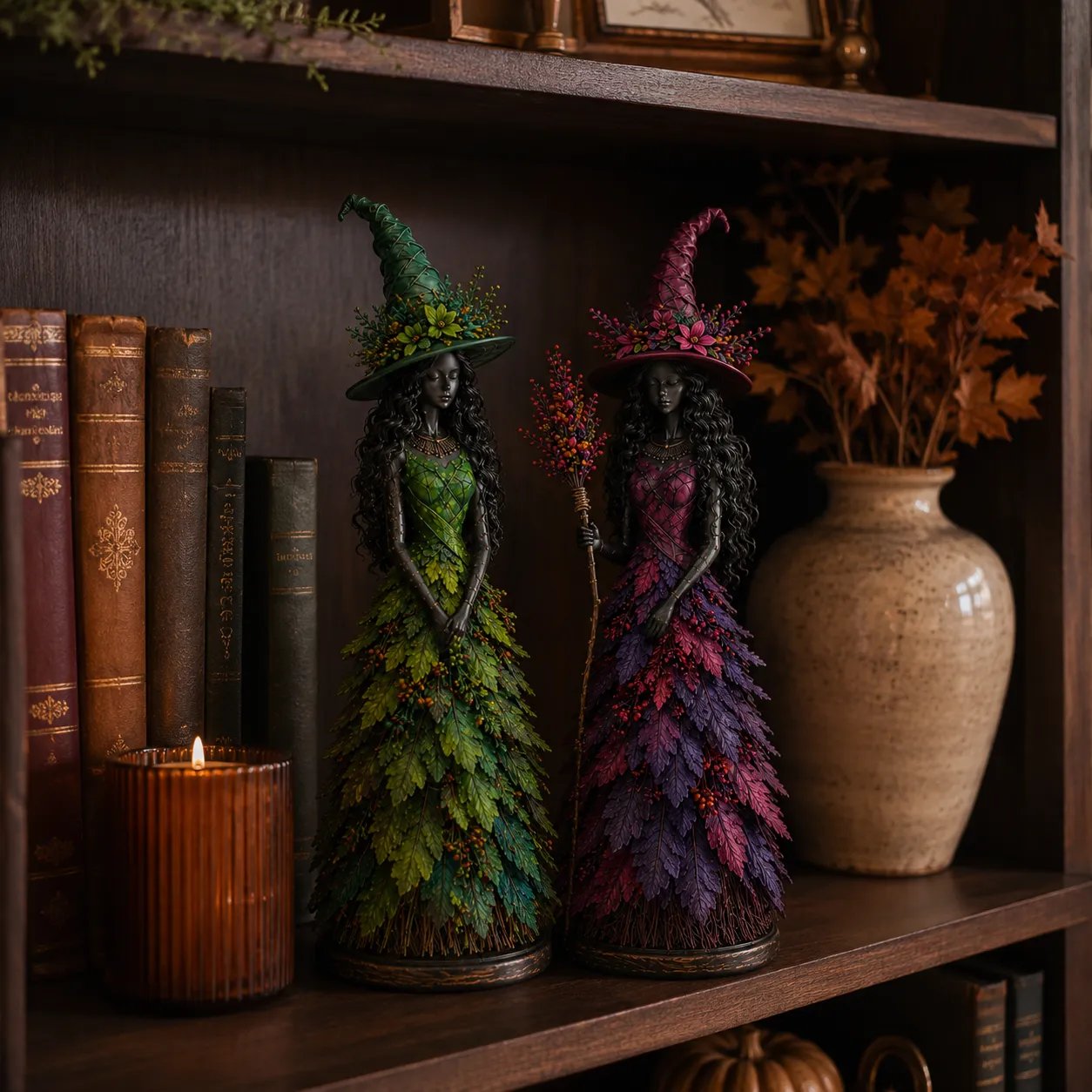 💥LAST DAY 50% OFF - 🧙 Enchanted Autumn Witch Figurine (📦Buy 3 Free Shipping)