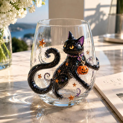 🔥LAST DAY 49% OFF - 🎃 3D Halloween Artisan Glass Cups, Festive Parties & Cozy Fall Home Bar Vibes
