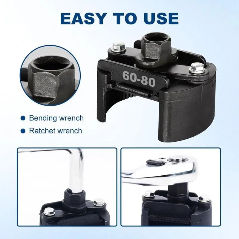 Adjustable Oil Filter Wrench | 60mm-105mm Universal Removal Tool