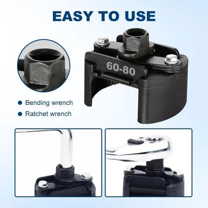 🔧 Adjustable Oil Filter Wrench | 60mm-105mm Universal Removal Tool