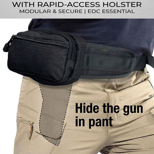 🔥LAST DAY 49% OFF - Multifunctional Concealed Carry Hip Bag with Rapid-Access Holster