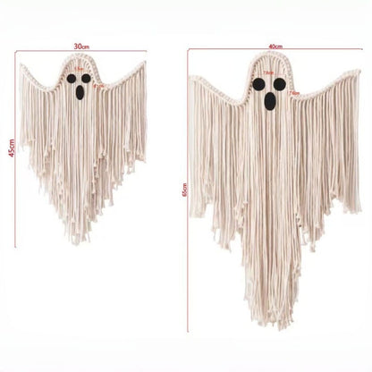 🎃Woven Halloween Ghost Wall Decoration – Ghost Hanging Ornament👻