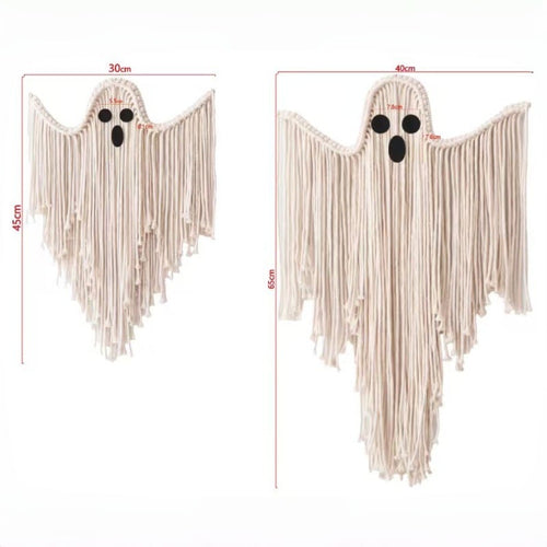 🎃Woven Halloween Ghost Wall Decoration – Ghost Hanging Ornament👻