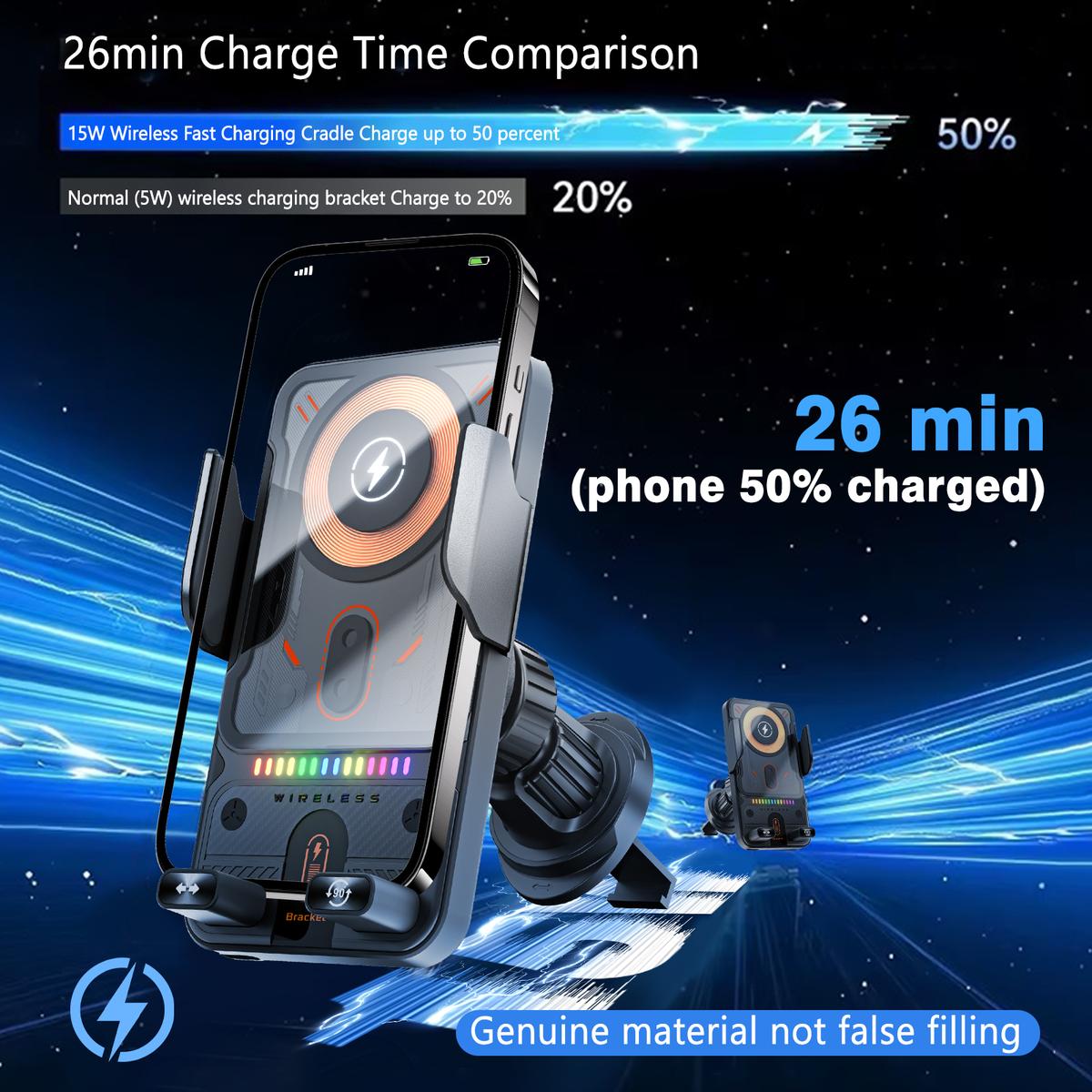 2026 New Cool Car Wireless Fast Charging Holder: Drive Smarter, Charge Faster 🚗🔋✨