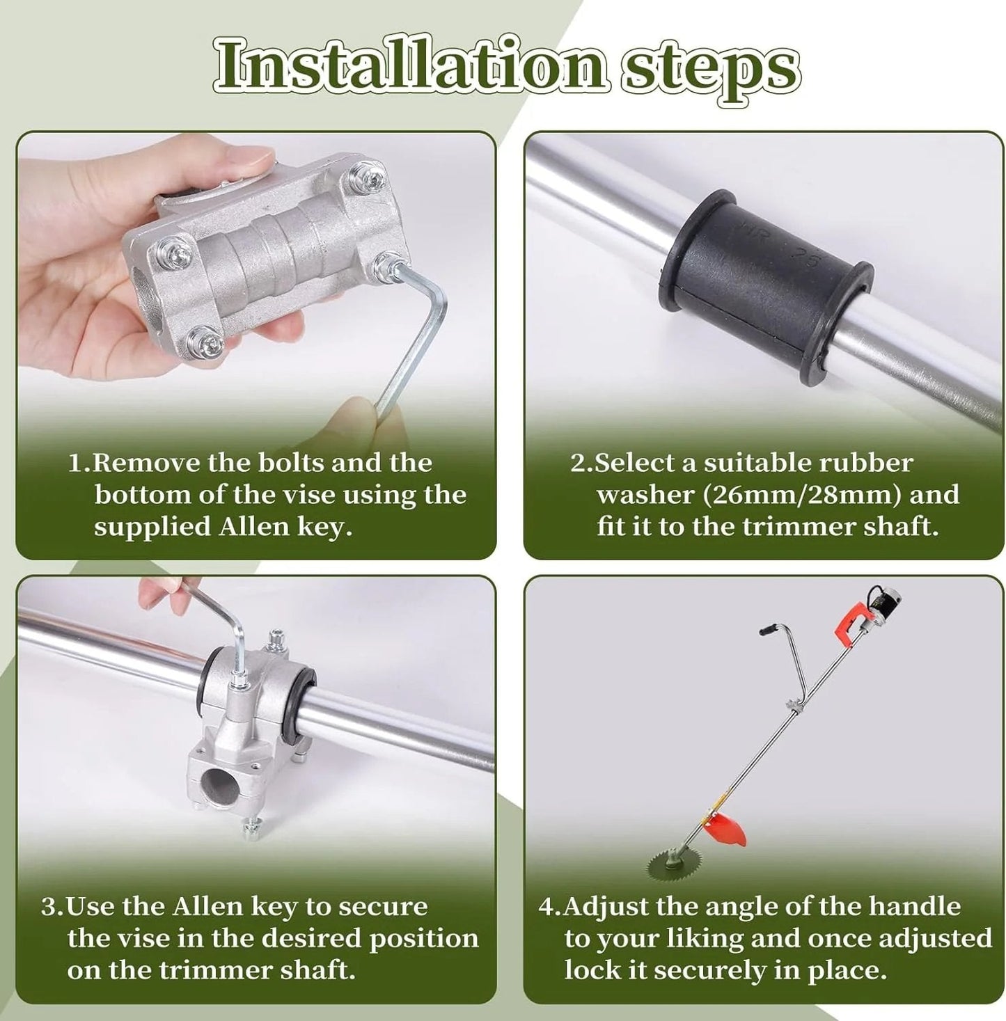 🔥 Best-Seller – Ergonomic String Trimmer Handle Extension for Better Grip & Control