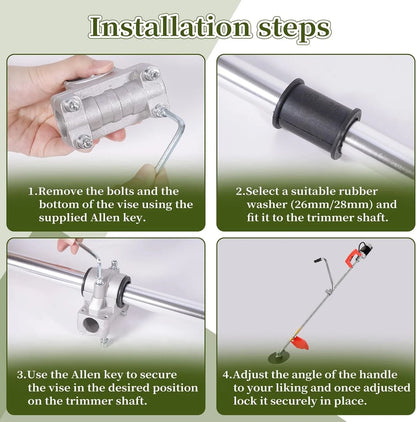 🔥 Best-Seller – Ergonomic String Trimmer Handle Extension for Better Grip & Control