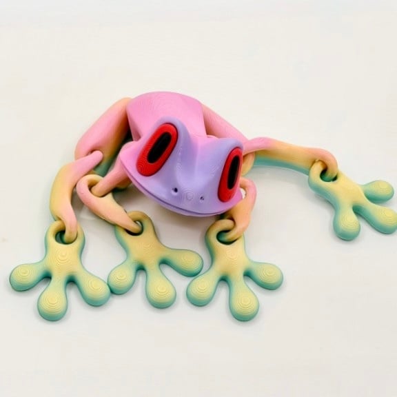 🐸 3D Printed Magnetic Frog | Articulated Fidget Toy & Decor