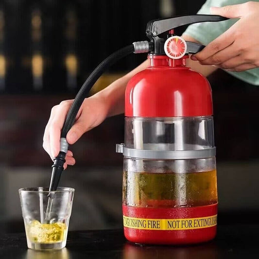 🧯Fire Extinguisher Beer Tub capacity, hand‑press dispenser. Unique design, keeps drinks fresh. Perfect for football parties & garden gatherings. 🏆⚽