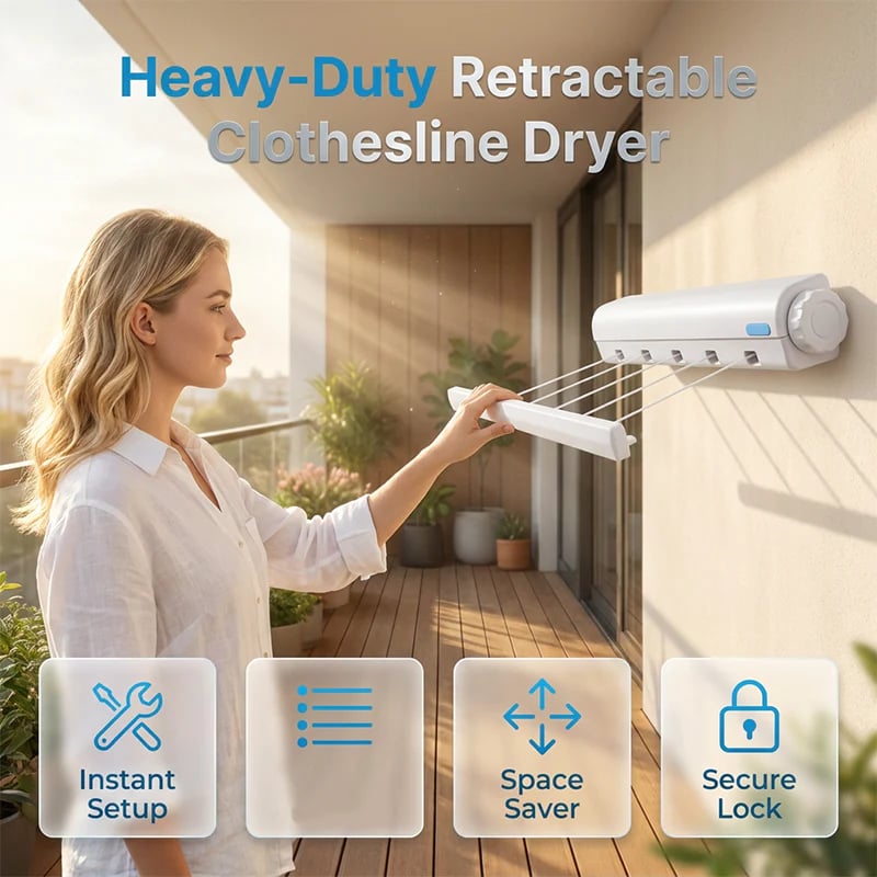 🎉Retractable Multi-Line Clothesline Dryer