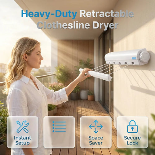 🎉Retractable Multi-Line Clothesline Dryer