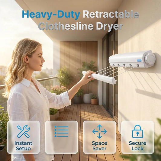 🎉Retractable Multi-Line Clothesline Dryer