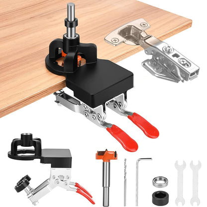 Woodworking 35mm Hinge Hole Opener Cabinet Door Hinge Punching Locator Hinge Drilling Installation Auxiliary Tool
