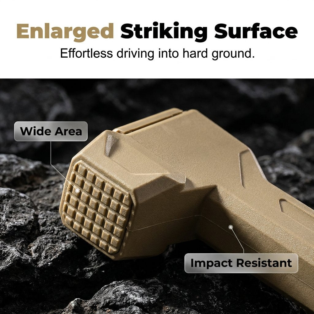 🔥HOT SALE 49% OFF - 🔨🏕️Multifunctional Camping Hammer & Tent Stake Puller✨