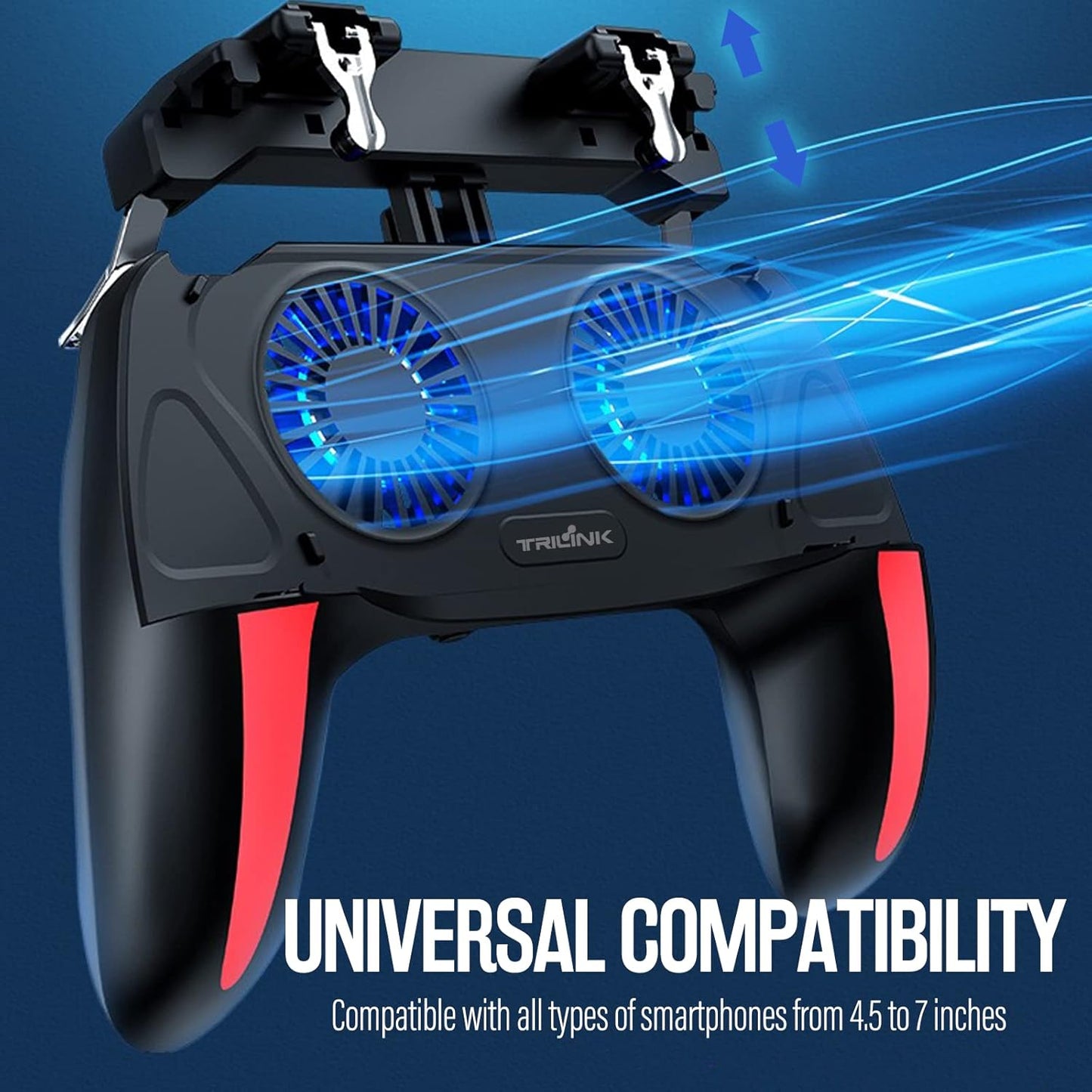Mobile Phone Gamepad, Game Controller, Mobile Game Controller with Dual Cooling Fans, 2500mah / 5000mah Battery Optional
