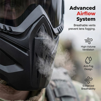 🔥 Detachable Full Face Goggle Mask