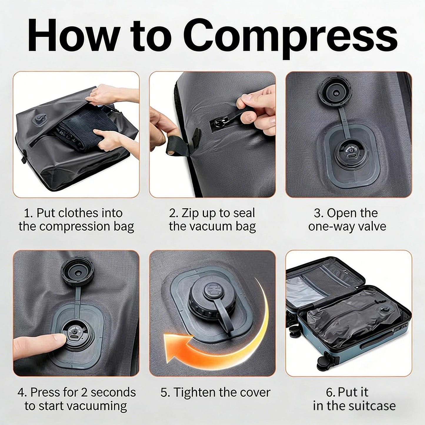 Lightweight, Portable, Moisture-Proof, and Waterproof Vacuum Storage Bag