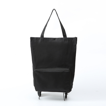 🛍️✨ Convertible shopping tote – hides wheels, holds 20kg, expands with zipper!