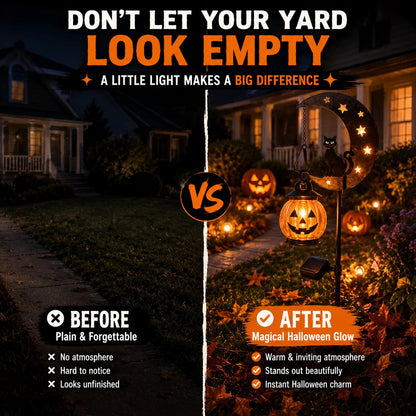 🎃 Halloween Early Bird Sale | 49% OFF Pumpkin Moon Garden Stake Light