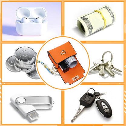 👜 Mini Keychain Coin Purse — Cute Bag Charm with Twist-Lock Pouch