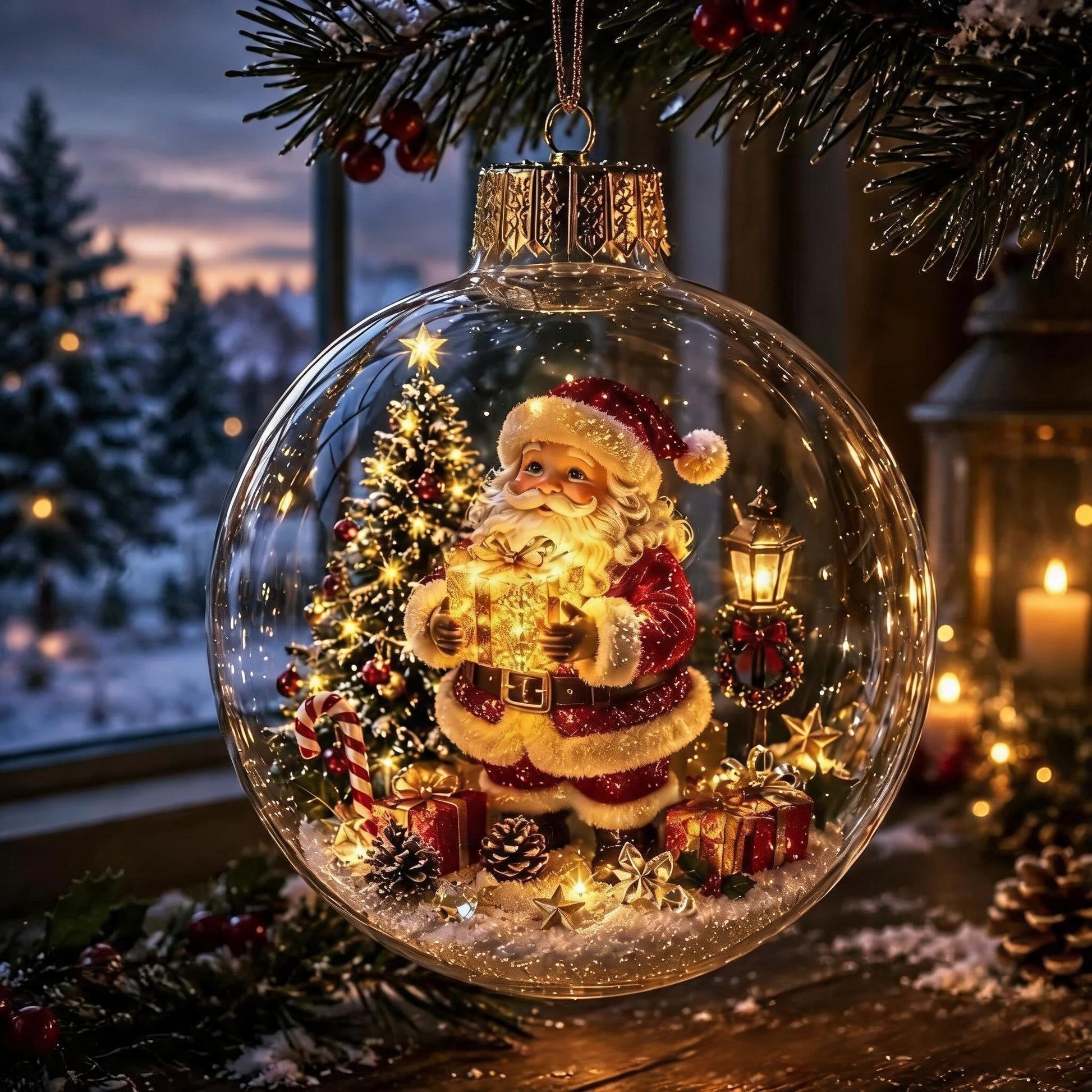 🔥49% OFF - 🎄✨Glowing Christmas Diorama Ornament