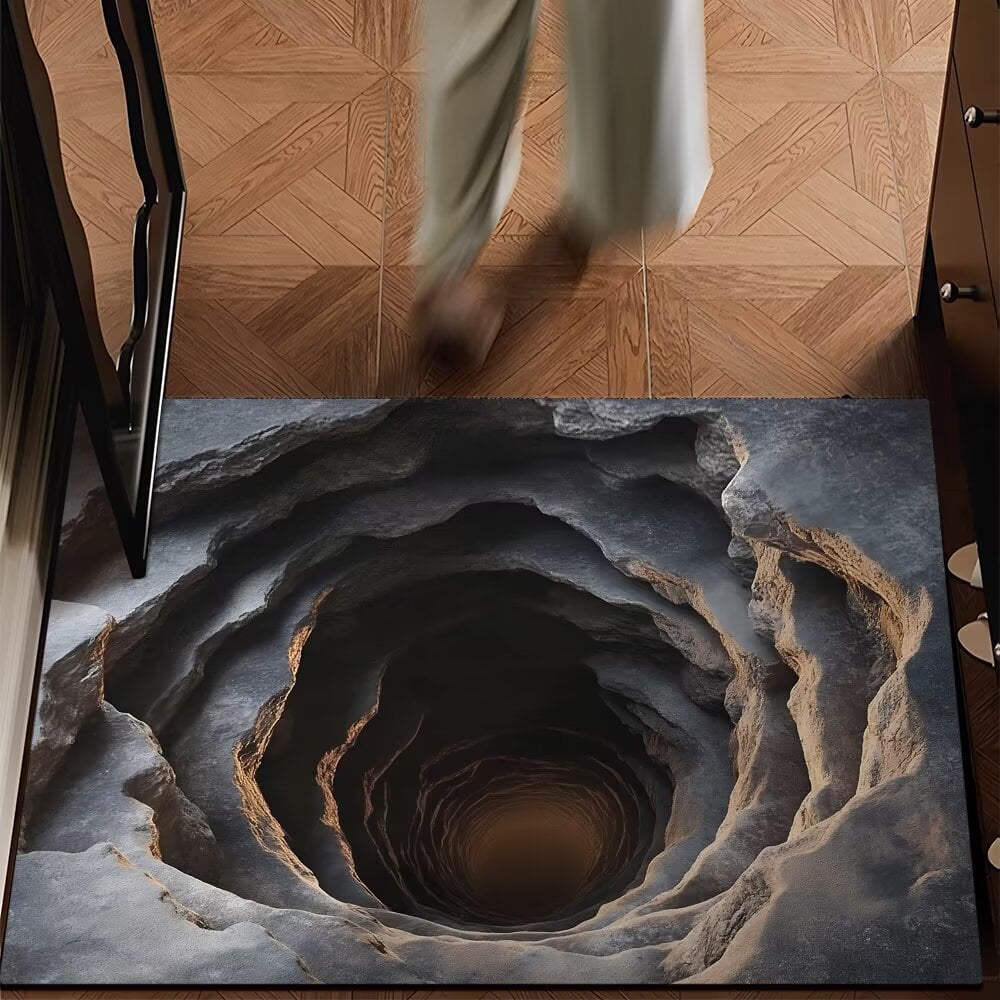 ✨Endless Abyss Illusion Doormat – Mind-Bending 3D Visual Effect