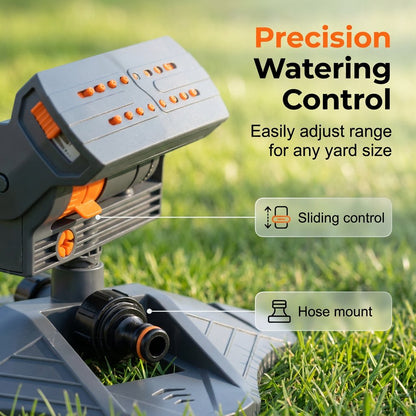 Adjustable Oscillating Sprinkler Wide Coverage💦✨