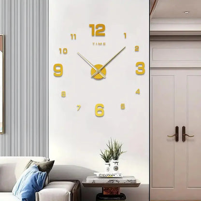 Creative DIY 3D Acrylic Digital Wall Clock