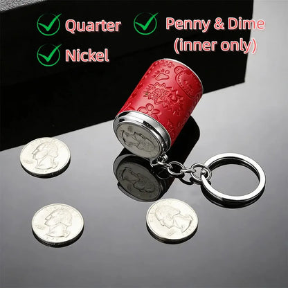 Mini Coin Storage Keychain